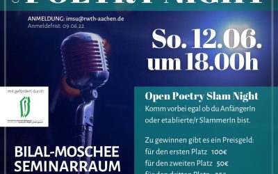 Poetry Night | 12.06. um 18 Uhr | Seminarraum Bilal Moschee
